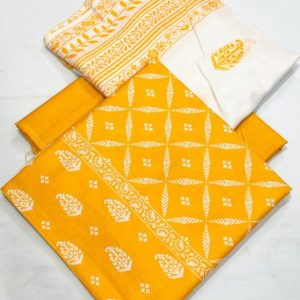 E. By eman 3pc Printed Lawn