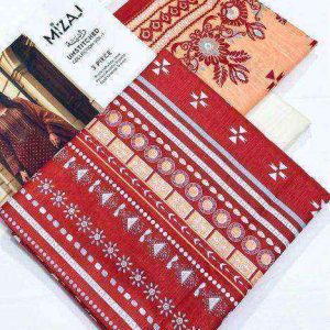 Mizaj Printed 3pc Khaddar