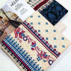 Mizaj Printed 3pc Khaddar